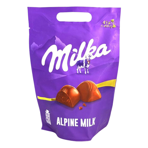 Milka Chocolate Alpine Milk Pouch 405Gm