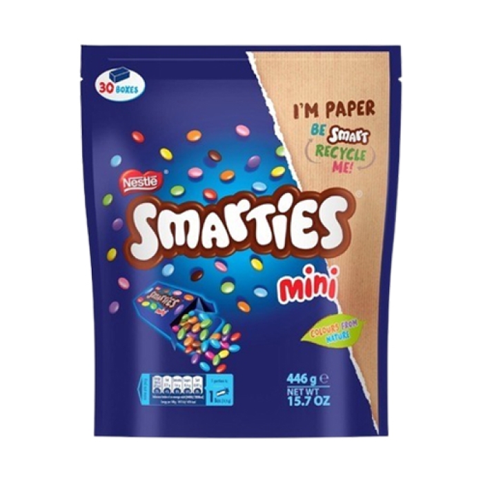 Smarties Mini Bag 450 446gm - Image 1