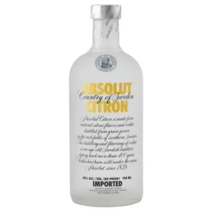 Absolut Vodka Citron 40% 100cl - Image 1
