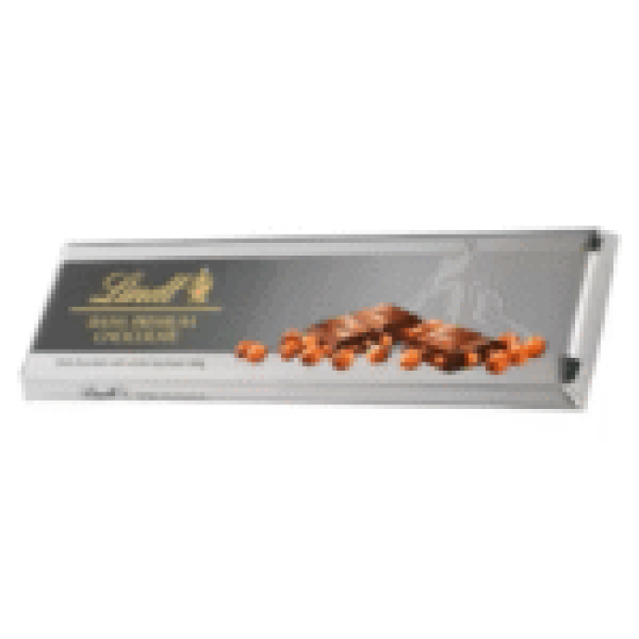 Lindt Silver Bar Dark Hazelnut 300gm - Image 1
