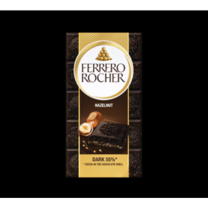 Ferrero Rocher Hazel Dark 55% 3x90gm Bar - Image 1