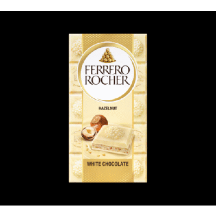 Ferrero Rocher Hazelnut White 3x90gm Bar - Image 1