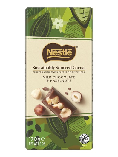Nestle SwissMilkHazelnutChoc Tablet 170G